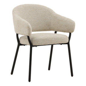 Karina Living Jory Dining Chair in Ellery Taupe - Modern Comfort, Durable Steel Frame, Perfect for Any Space! DOV23017-TAUP