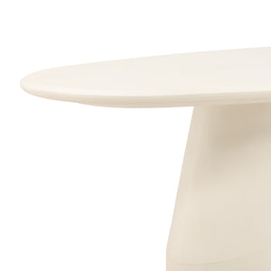 Karina Living Turell Outdoor Dining Table in Ivory - Modern, Durable Lightweight Concrete for Stylish Al Fresco Dining DOV24092-IVRY