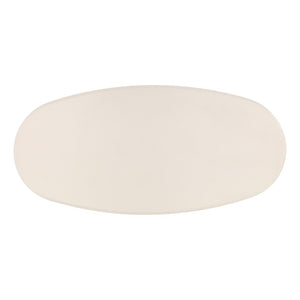Karina Living Turell Outdoor Dining Table in Ivory - Modern, Durable Lightweight Concrete for Stylish Al Fresco Dining DOV24092-IVRY