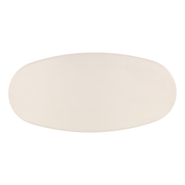 Karina Living Turell Outdoor Dining Table in Ivory - Modern, Durable Lightweight Concrete for Stylish Al Fresco Dining DOV24092-IVRY