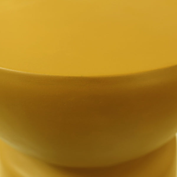 Karina Living Ashlynn End Table in Vibrant Yellow - Modern Minimalist Accent for Small Spaces & Stylish Decor DOV26063-YELL