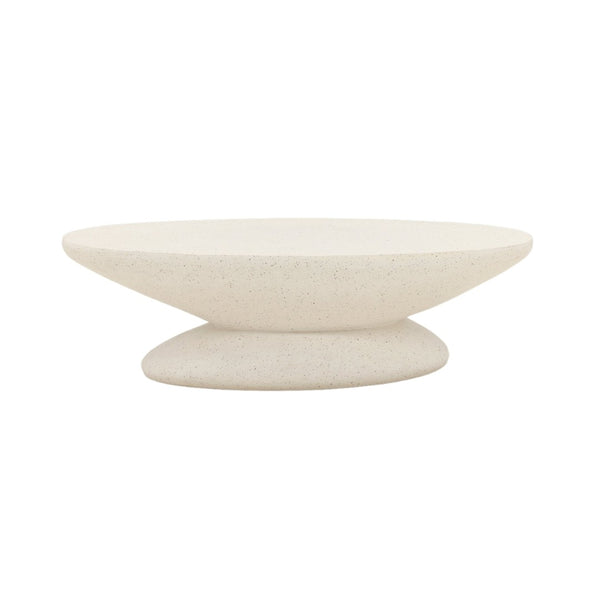 Karina Living Jaela Coffee Table in Ivory - Modern Terrazzo Design, Durable Concrete, Perfect for Stylish Interiors DOV26095-IVRY