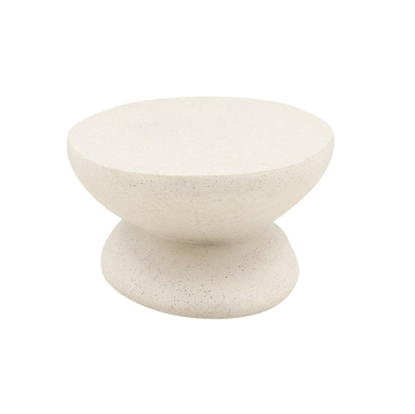 Karina Living Jaela Coffee Table in Ivory - Modern Terrazzo Design, Durable Concrete, Perfect for Stylish Interiors DOV26095-IVRY