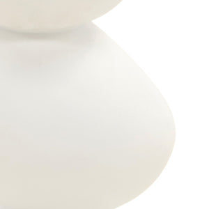Karina Living Serenade End Table - Stylish White Concrete Accent Piece for Modern Living Rooms & Bedrooms DOV26097-WHIT