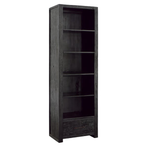 Dovetail Kadence Bookcase Reclaimed Teak Wood - Matte Black 