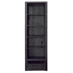 Dovetail Kadence Bookcase Reclaimed Teak Wood - Matte Black 