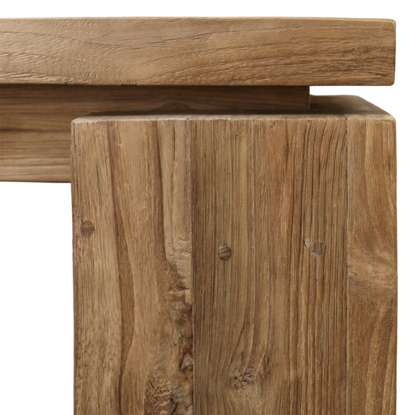 Dovetail Micah Dining Table Reclaimed Teak Wood - Natural 