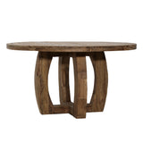 Dovetail,Outdoor Dining Tables,,Medium Brown,Reclaimed Teak Wood,Freight,Light Brown,Brown,,Wood,Wood,,REGULAR 15,$1750 - $2000 Janie Round Outdoor Dining Table DOV29030-NATL Dovetail Dovetail