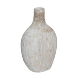 Karina Living Vase Teak Root - Antique White