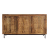 Dovetail Bratman Sideboard Mango Wood and Iron - Medium Brown and Antique Black