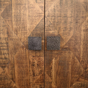 Dovetail Bratman Sideboard Mango Wood and Iron - Medium Brown and Antique Black