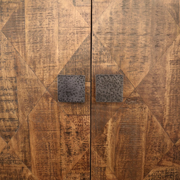 Dovetail Bratman Sideboard Mango Wood and Iron - Medium Brown and Antique Black