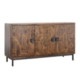 Dovetail Bratman Sideboard Mango Wood and Iron - Medium Brown and Antique Black