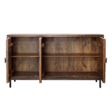 Dovetail Bratman Sideboard Mango Wood and Iron - Medium Brown and Antique Black