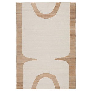 Karina Living Bastian Rug Natural 9x12 - Handwoven Jute & Wool, Durable & Elegant for Modern Coastal Interiors DOV3024-NATL-9X12