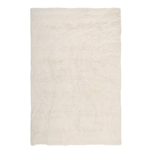 Karina Living Oceano Rug Ivory 6x9 - Luxurious Hand-Tufted New Zealand Wool for Elegant Coastal Home Décor DOV3025-IVRY-6X9