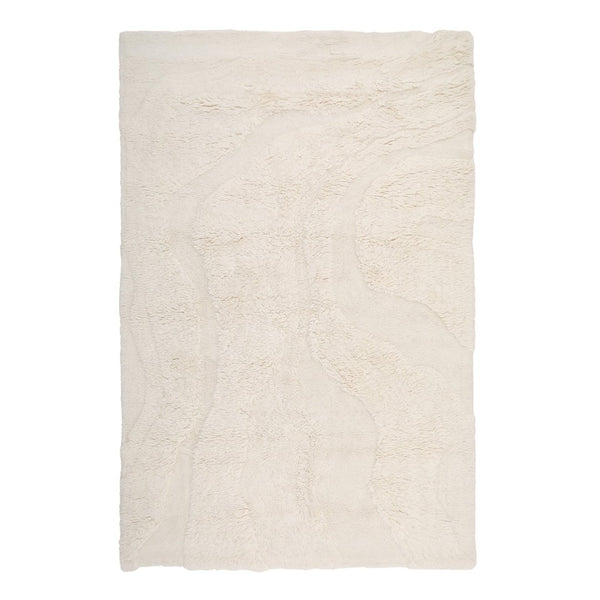 Karina Living Oceano Rug Ivory 6x9 - Luxurious Hand-Tufted New Zealand Wool for Elegant Coastal Home Décor DOV3025-IVRY-6X9