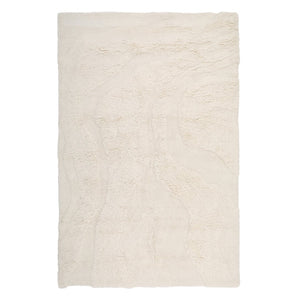 Karina Living Oceano Rug Ivory 8x10 - Luxurious Hand-Tufted New Zealand Wool for Elegant Living Spaces & Comfort DOV3025-IVRY-8X10
