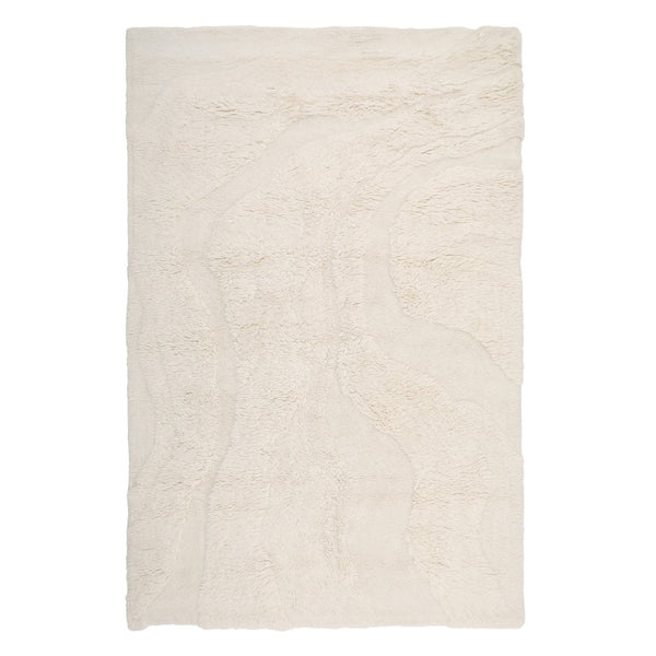 Karina Living Oceano Rug Ivory 8x10 - Luxurious Hand-Tufted New Zealand Wool for Elegant Living Spaces & Comfort DOV3025-IVRY-8X10