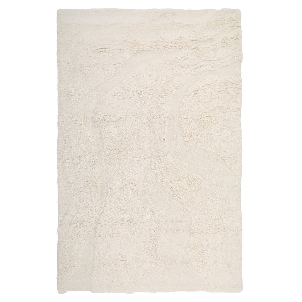 Karina Living Oceano Rug Ivory 9x12 - Luxurious Hand-Tufted New Zealand Wool for Comfort & Timeless Elegance DOV3025-IVRY-9X12