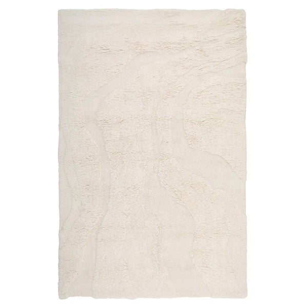 Karina Living Oceano Rug Ivory 9x12 - Luxurious Hand-Tufted New Zealand Wool for Comfort & Timeless Elegance DOV3025-IVRY-9X12
