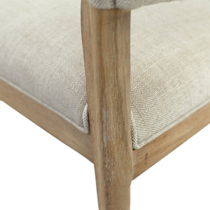 Karina Living Lucile Dining Chair - Timeless Elegance with Durable Oak Frame and Soft Cotton-Blend Upholstery DOV31027