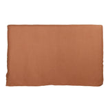 Dovetail Whitney Bed Linen Blend Upholstered Slipcover and Birch Wood Frame - Terracotta