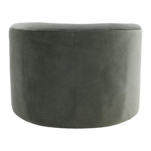 Karina Living Azura Swivel Chair in Sage Velvet - Modern Accent Seat for Living Room and Bedroom Comfort DOV3213-SAGE