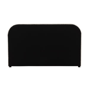 Dovetail Agi Bed Queen Beige Napa Beige Polyester Blend Upholstery and Birch Wood Frame DOV3216Q-BEIG