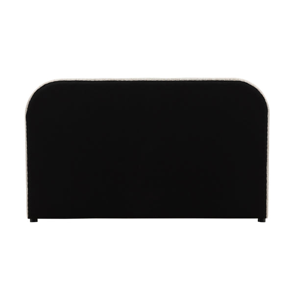 Dovetail Agi Bed Queen Beige Napa Beige Polyester Blend Upholstery and Birch Wood Frame DOV3216Q-BEIG