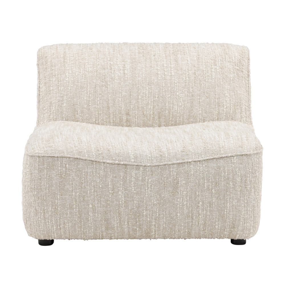 Dovetail Madeline Modular Sectional - Armless Beige Napa Beige Textured Boucle Fabric DOV3229-AMLS-BEIG