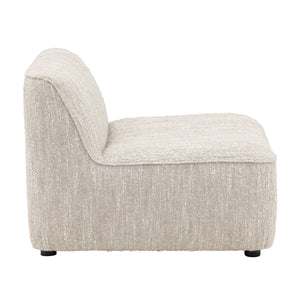 Dovetail Madeline Modular Sectional - Armless Beige Napa Beige Textured Boucle Fabric DOV3229-AMLS-BEIG