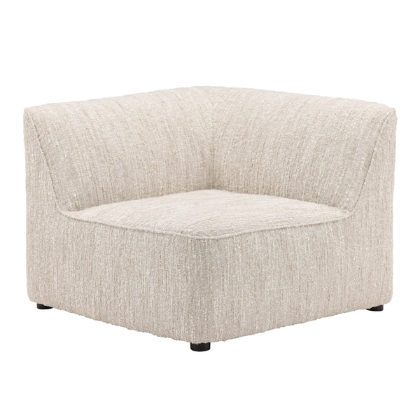 Dovetail Madeline Modular Sectional - Corner Beige Napa Beige Textured Boucle Fabric DOV3229-CRNR-BEIG