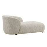 Dovetail Romy Chaise Beige Napa Beige Textured Boucle Fabric DOV3230-BEIG