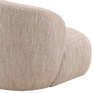 Karina Living Romy Swivel Chair in Napa Beige Boucle - Modern Comfort for Living Rooms & Cozy Spaces, 360° Rotation DOV3236-BEIG