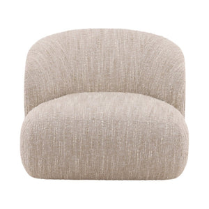 Karina Living Romy Swivel Chair in Napa Beige Boucle - Modern Comfort for Living Rooms & Cozy Spaces, 360° Rotation DOV3236-BEIG