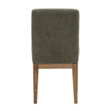 Dovetail Weilan Dining Chair Olive Charlotte Olive and Natural Polyester Upholstery and Ash Wood DOV34021-OLIV