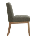 Dovetail Weilan Dining Chair Olive Charlotte Olive and Natural Polyester Upholstery and Ash Wood DOV34021-OLIV