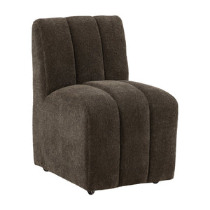 Karina Living Marvin Dining Chair in Olive - Stylish Chenille Upholstered Comfort with Casters for Easy Mobility DOV34024-OLIV