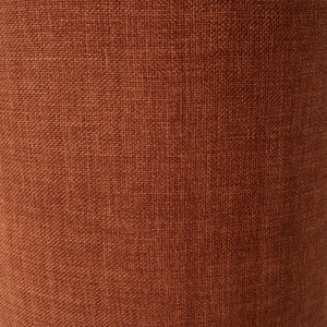 Dovetail Lauretta Swivel Chair Polyester Blend Upholstery and Solid Pine Wood Frame - Rust