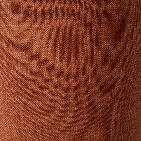 Dovetail Lauretta Swivel Chair Polyester Blend Upholstery and Solid Pine Wood Frame - Rust