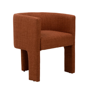 Dovetail,Dining Chairs,,Rust,Polyester Blend Upholstery and Solid Pine Wood,UPS/FedEx,Brown,,Polyester,Wood,Wood,,REGULAR 5,$350 - $450 Olimpia Dining Chair DOV34037-RUST Dovetail Dovetail