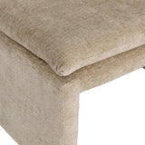 Dovetail Gisella Occasional Chair Polyester Blend Upholstery and Solid Pine Wood - Sand