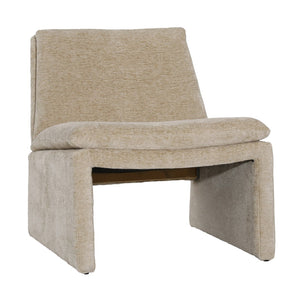 Dovetail Gisella Occasional Chair Polyester Blend Upholstery and Solid Pine Wood - Sand