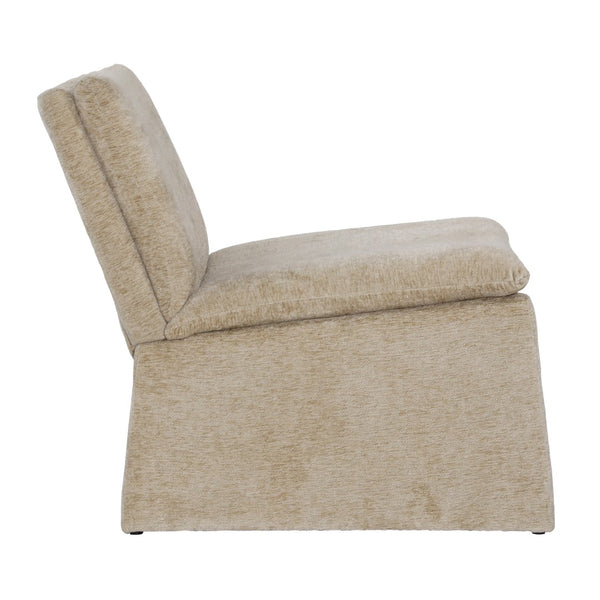 Dovetail Gisella Occasional Chair Polyester Blend Upholstery and Solid Pine Wood - Sand
