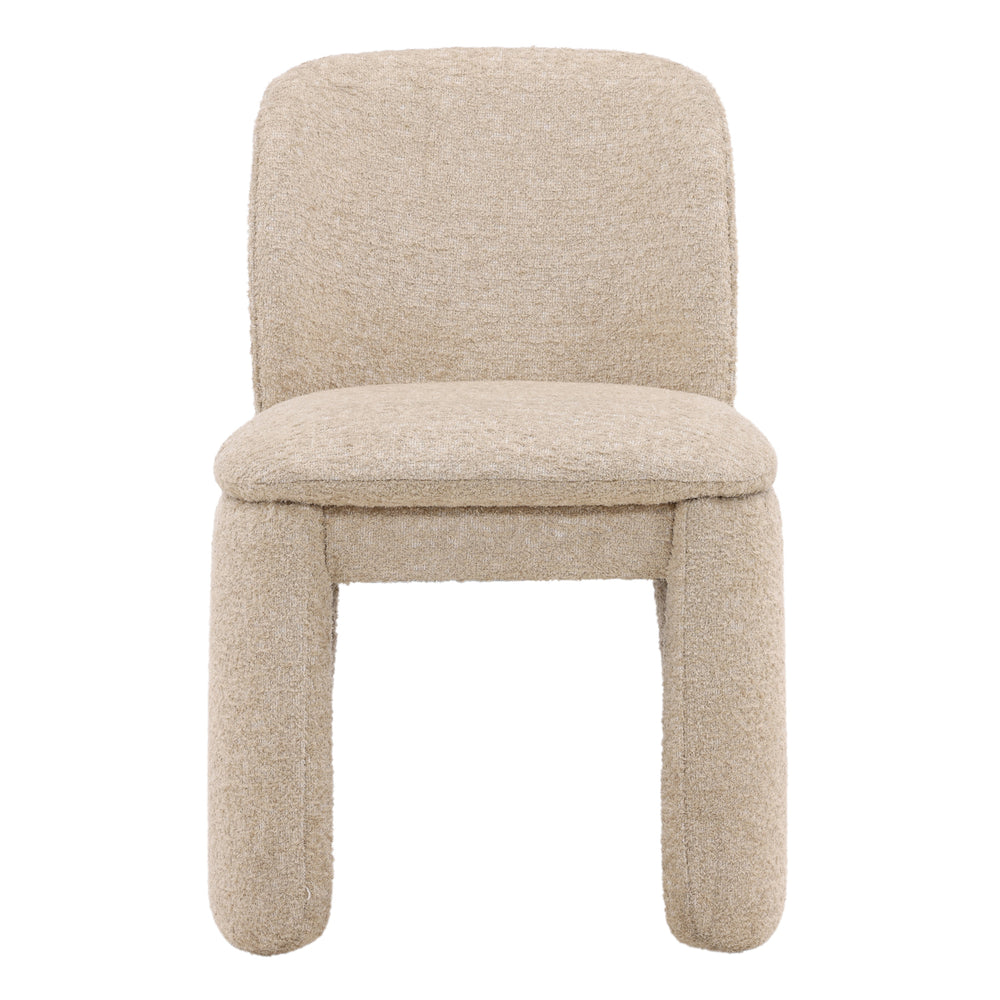 Dovetail Kurt Dining Chair Sand Walden Sand Polyester Fabric and Plywood DOV34039-SAND