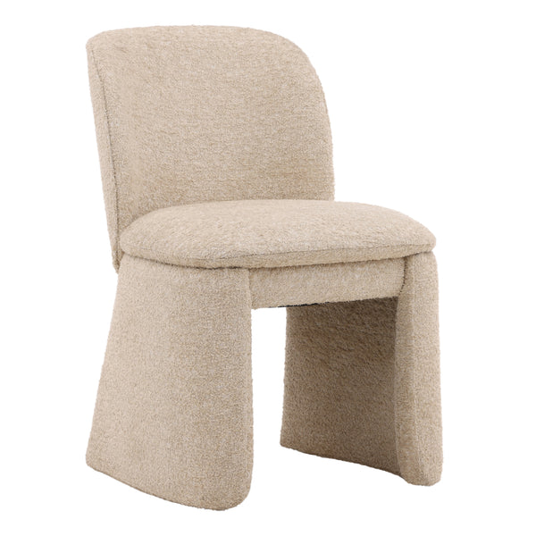 Dovetail Kurt Dining Chair Sand Walden Sand Polyester Fabric and Plywood DOV34039-SAND