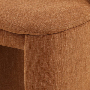 Karina Living Kurt Dining Chair in Terracotta – Modern Two-Tone Basketweave Fabric for Stylish Everyday Comfort DOV34039-TERR