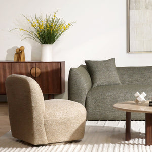 Karina Living Darrel Swivel Chair in Walden Sand - Stylish, Comfortable Accent Chair for Any Space or Décor DOV34040-SAND