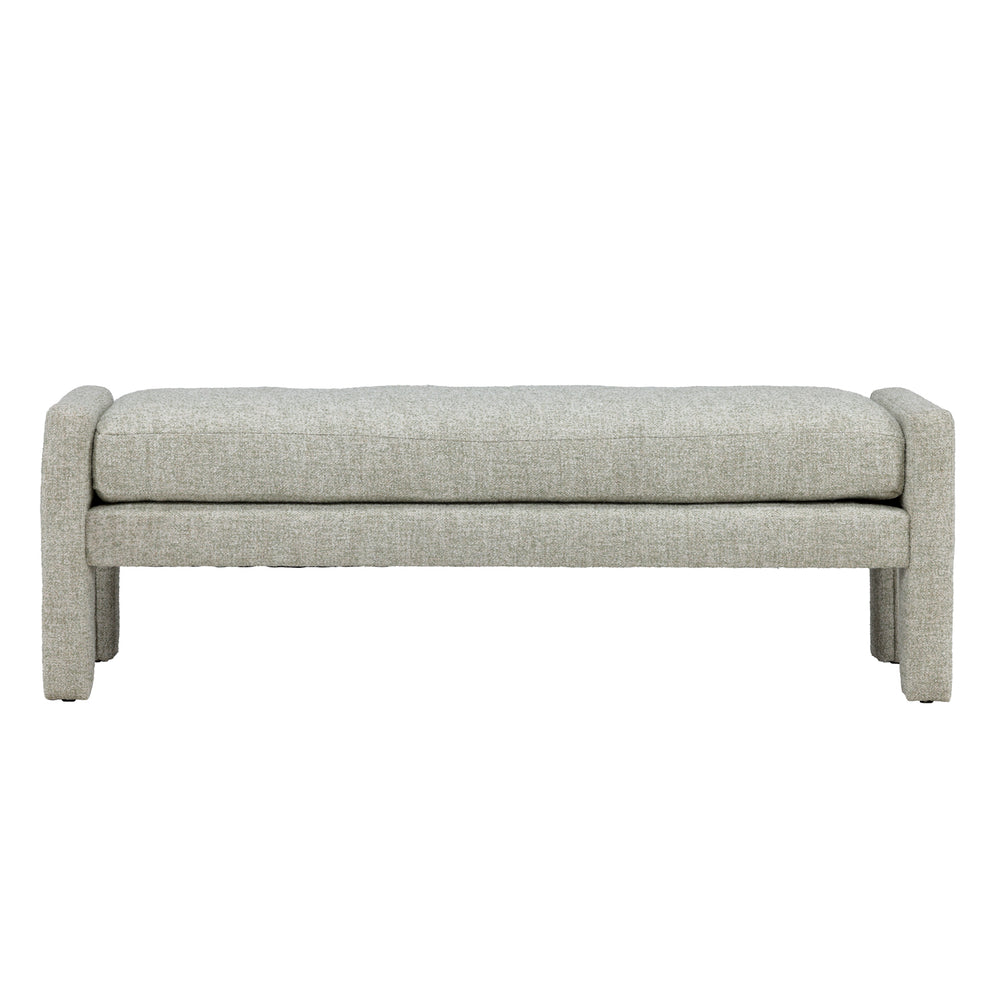 Dovetail Myron Bench Sage Sage Polyester Blend Upholstery and Select Hardwood Frame DOV34042-SAGE